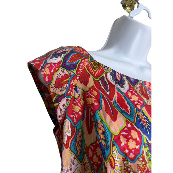 Souleiado Florence Silk Mini Dress Sz. 36 (US 4) - Picture 5 of 8